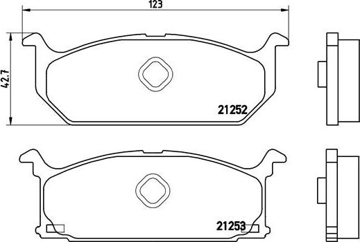 Brembo P 79 003 - Kit de plaquettes de frein, frein à disque cwaw.fr