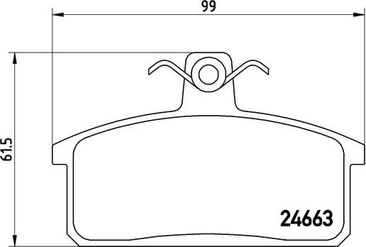 Brembo P 79 007 - Kit de plaquettes de frein, frein à disque cwaw.fr