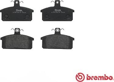 Brembo P 79 007 - Kit de plaquettes de frein, frein à disque cwaw.fr