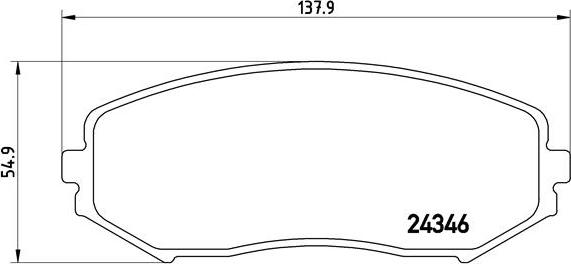 Brembo P 79 018 - Kit de plaquettes de frein, frein à disque cwaw.fr