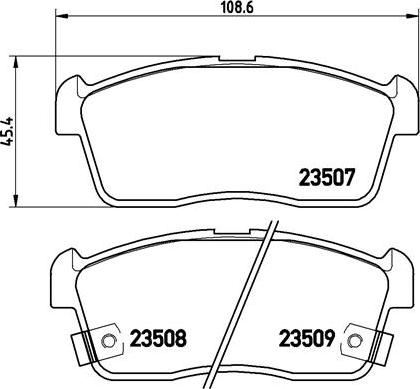 Brembo P 79 012 - Kit de plaquettes de frein, frein à disque cwaw.fr