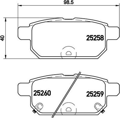 Brembo P 79 029 - Kit de plaquettes de frein, frein à disque cwaw.fr