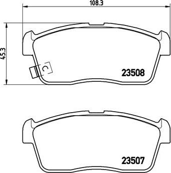 Brembo P 79 020 - Kit de plaquettes de frein, frein à disque cwaw.fr