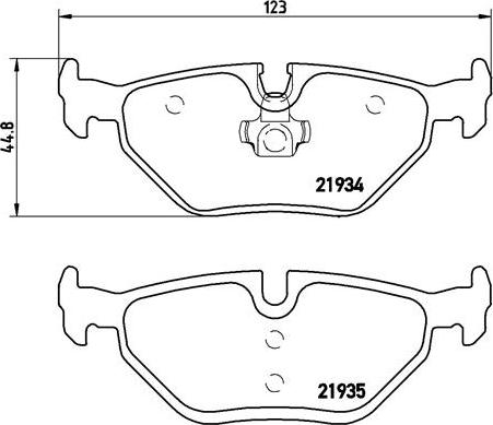 Brembo P 71 006 - Kit de plaquettes de frein, frein à disque cwaw.fr