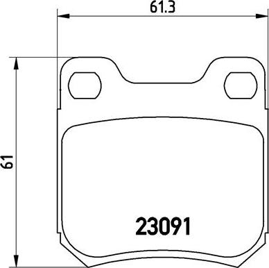 Brembo P 71 008 - Kit de plaquettes de frein, frein à disque cwaw.fr