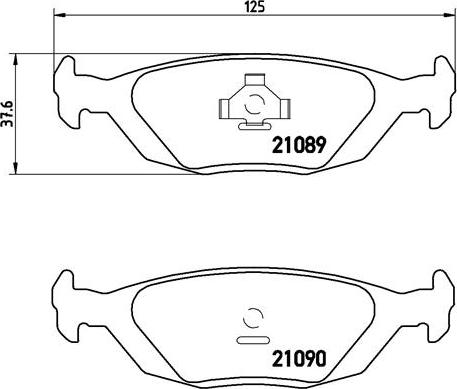 Brembo P 71 003 - Kit de plaquettes de frein, frein à disque cwaw.fr