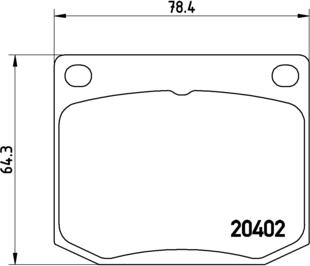 Brembo P 71 002 - Kit de plaquettes de frein, frein à disque cwaw.fr