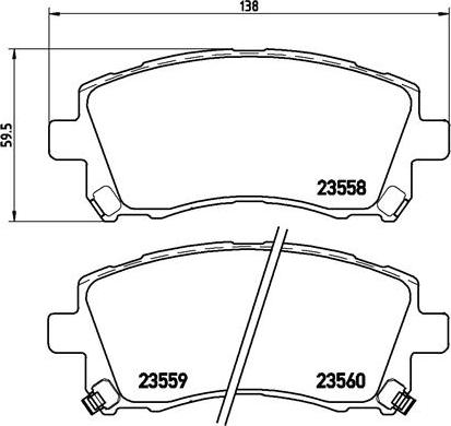 Brembo P 78 010X - Kit de plaquettes de frein, frein à disque cwaw.fr