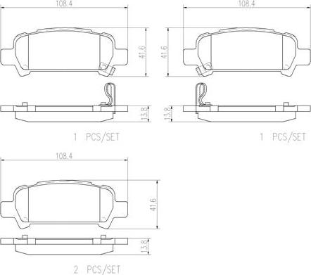 Brembo P78011N - Kit de plaquettes de frein, frein à disque cwaw.fr