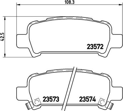 Brembo P 78 011 - Kit de plaquettes de frein, frein à disque cwaw.fr