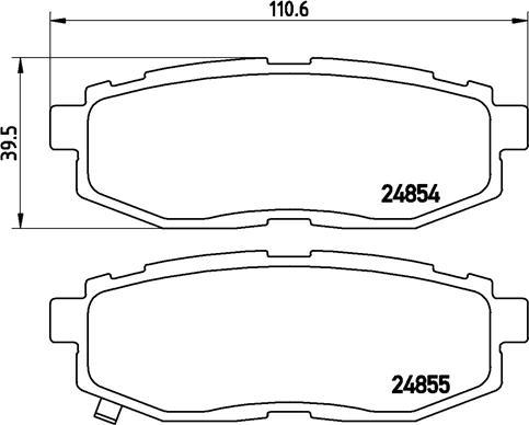 Brembo P 78 018 - Kit de plaquettes de frein, frein à disque cwaw.fr