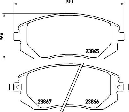 Brembo P 78 013X - Kit de plaquettes de frein, frein à disque cwaw.fr