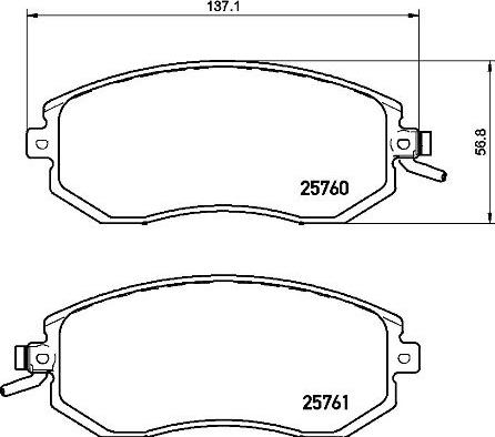 Brembo P 78 021X - Kit de plaquettes de frein, frein à disque cwaw.fr