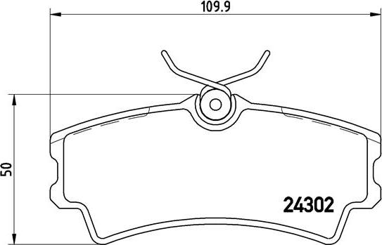 Brembo P 72 001 - Kit de plaquettes de frein, frein à disque cwaw.fr