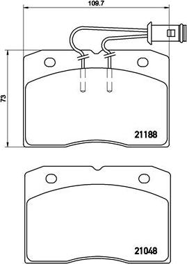 Brembo P A6 009 - Kit de plaquettes de frein, frein à disque cwaw.fr