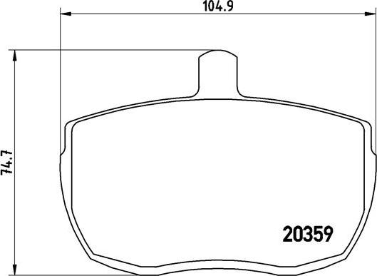 Brembo P A6 001 - Kit de plaquettes de frein, frein à disque cwaw.fr