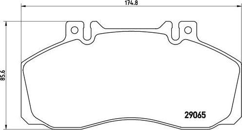 Brembo P A6 008 - Kit de plaquettes de frein, frein à disque cwaw.fr