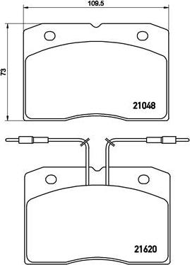 Brembo P A6 003 - Kit de plaquettes de frein, frein à disque cwaw.fr