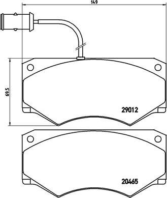 Brembo P A6 013 - Kit de plaquettes de frein, frein à disque cwaw.fr