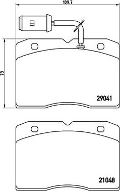 Brembo P A6 012 - Kit de plaquettes de frein, frein à disque cwaw.fr