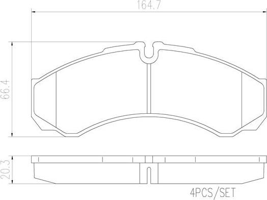 Brembo PA6017N - Kit de plaquettes de frein, frein à disque cwaw.fr