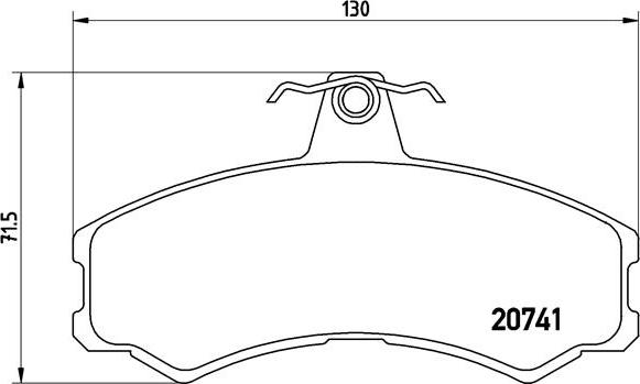 Brembo P A6 024 - Kit de plaquettes de frein, frein à disque cwaw.fr