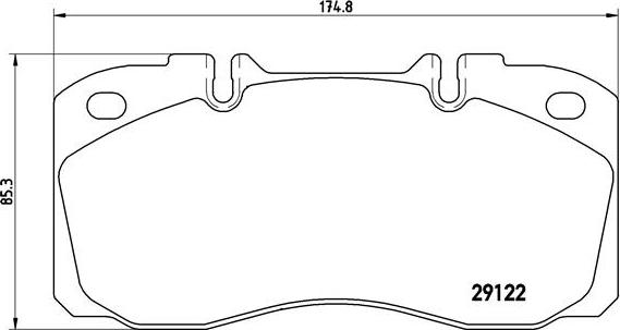 Brembo P A6 025 - Kit de plaquettes de frein, frein à disque cwaw.fr