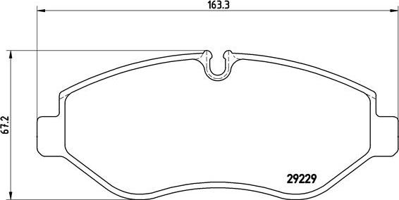 Brembo P A6 026 - Kit de plaquettes de frein, frein à disque cwaw.fr