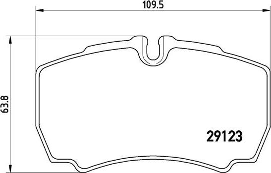 Brembo P A6 023 - Kit de plaquettes de frein, frein à disque cwaw.fr