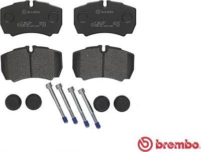 Brembo P A6 023 - Kit de plaquettes de frein, frein à disque cwaw.fr