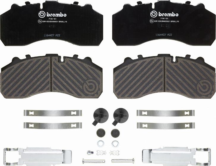 Brembo P B4 101 - Kit de plaquettes de frein, frein à disque cwaw.fr