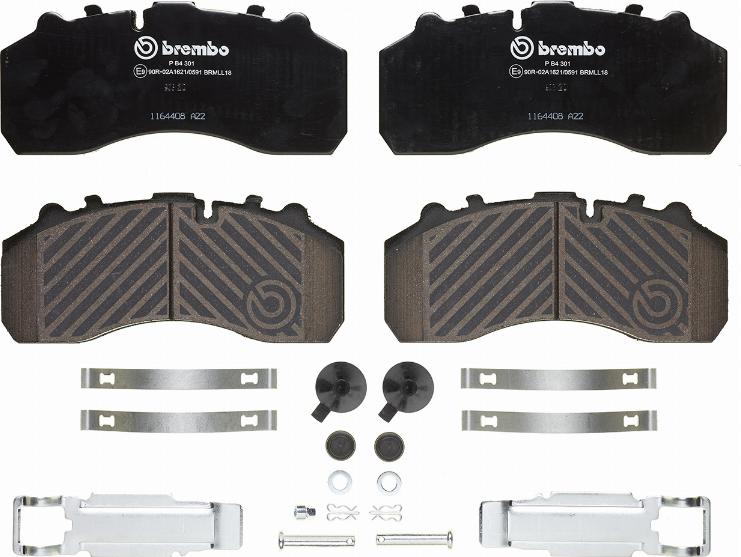 Brembo P B4 301 - Kit de plaquettes de frein, frein à disque cwaw.fr