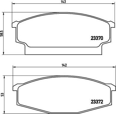 Brembo P B1 001 - Kit de plaquettes de frein, frein à disque cwaw.fr