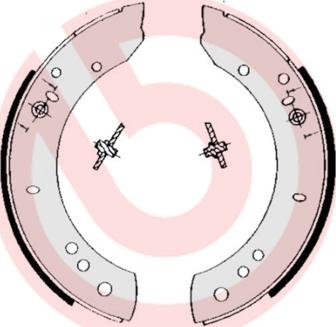 Brembo S 44 502 - Jeu de mâchoires de frein cwaw.fr