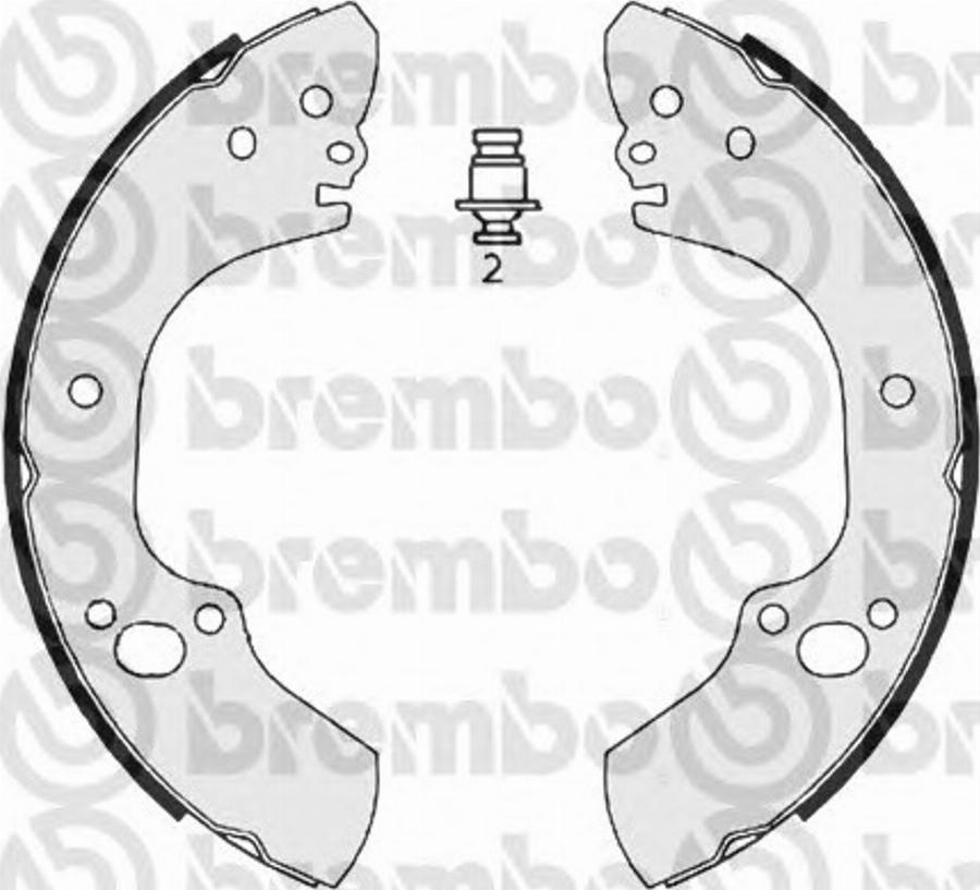 Brembo S 59 526 - Jeu de mâchoires de frein cwaw.fr