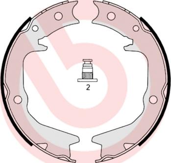 Brembo S 54 519 - Jeu de mâchoires de frein, frein de stationnement cwaw.fr