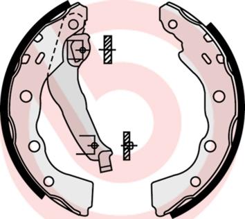 Brembo S 54 515 - Jeu de mâchoires de frein cwaw.fr