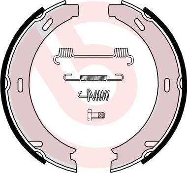 Brembo S 50 507 - Jeu de mâchoires de frein, frein de stationnement cwaw.fr