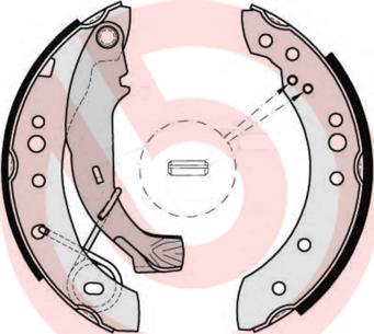 Brembo S 61 526 - Jeu de mâchoires de frein cwaw.fr