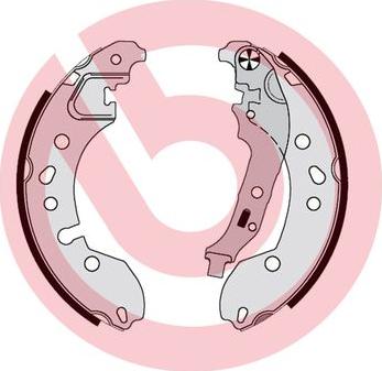 Brembo S 68 548 - Jeu de mâchoires de frein cwaw.fr