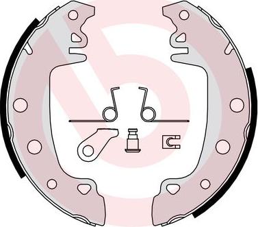 Brembo S68528 - Jeu de mâchoires de frein cwaw.fr