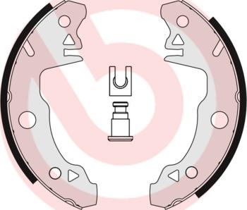 Brembo S 68 527 - Jeu de mâchoires de frein cwaw.fr