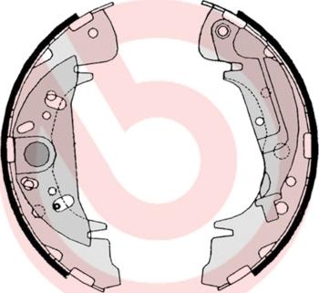 Brembo S 11 504 - Jeu de mâchoires de frein cwaw.fr