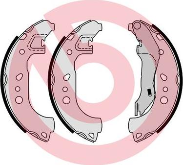 Brembo S 85 543 - Jeu de mâchoires de frein cwaw.fr