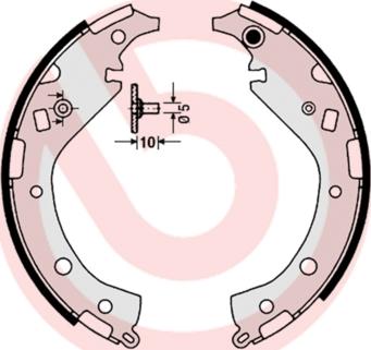 Brembo S 83 549 - Jeu de mâchoires de frein cwaw.fr