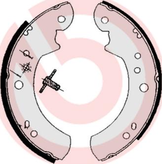 Brembo S 24 512 - Jeu de mâchoires de frein cwaw.fr