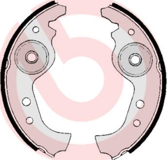 Brembo S23501 - Jeu de mâchoires de frein cwaw.fr