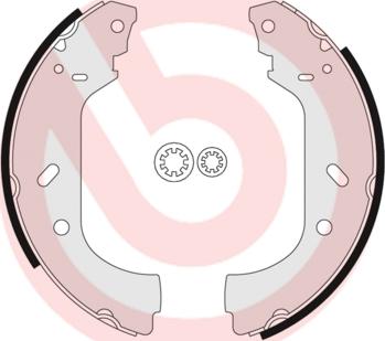 Brembo S 23 517 - Jeu de mâchoires de frein cwaw.fr