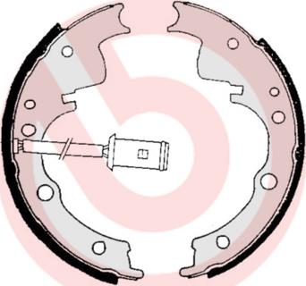 Brembo S A6 505 - Jeu de mâchoires de frein cwaw.fr