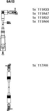 Bremi 9A13 - Kit de câbles d'allumage cwaw.fr